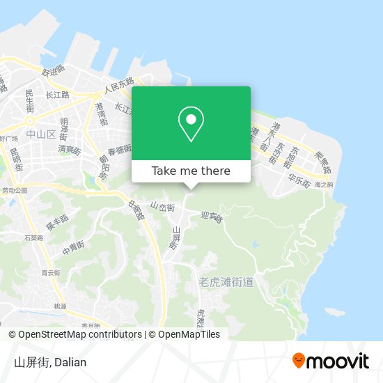 山屏街 map