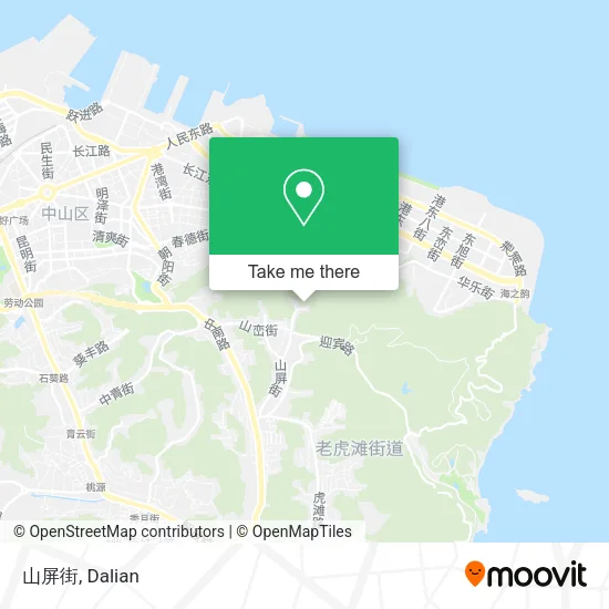 山屏街 map