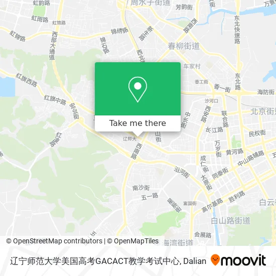 辽宁师范大学美国高考GACACT教学考试中心 map