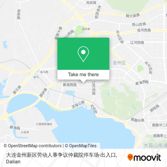 大连金州新区劳动人事争议仲裁院停车场-出入口 map
