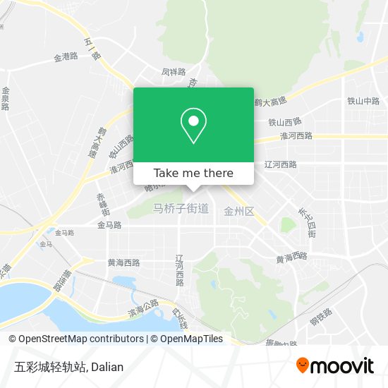 五彩城轻轨站 map