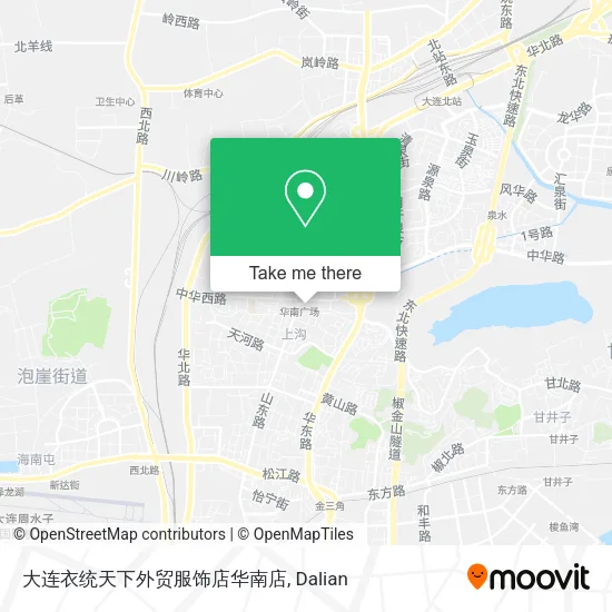 大连衣统天下外贸服饰店华南店 map