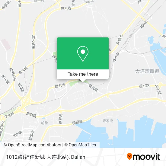 1012路(福佳新城-大连北站) map