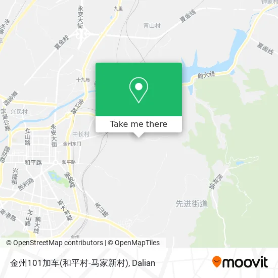 金州101加车(和平村-马家新村) map