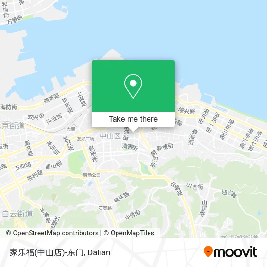 家乐福(中山店)-东门 map