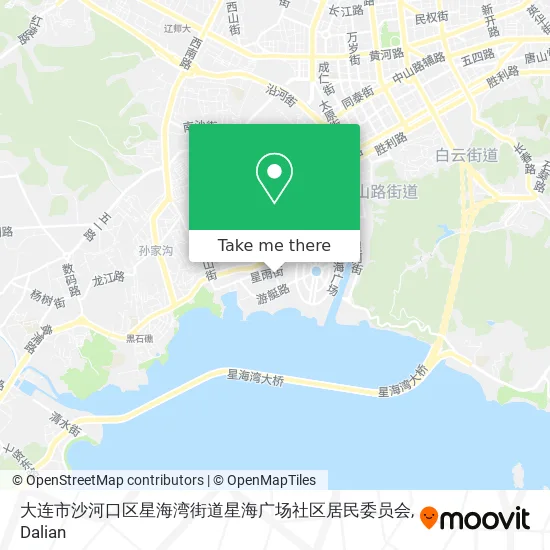 大连市沙河口区星海湾街道星海广场社区居民委员会 map