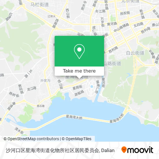 沙河口区星海湾街道化物所社区居民委员会 map