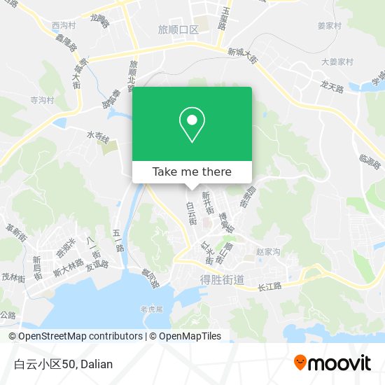 白云小区50 map