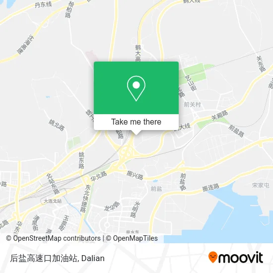 后盐高速口加油站 map