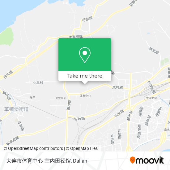 大连市体育中心-室内田径馆 map