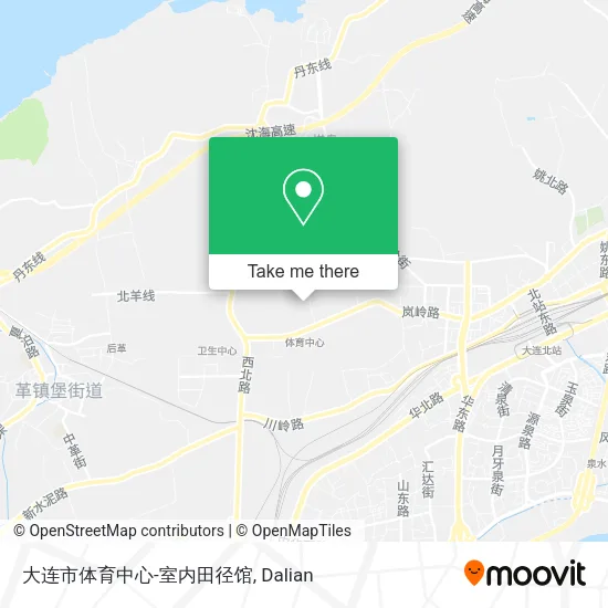 大连市体育中心-室内田径馆 map