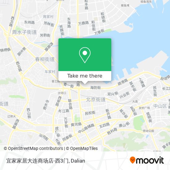 宜家家居大连商场店-西3门 map