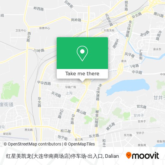 红星美凯龙(大连华南商场店)停车场-出入口 map
