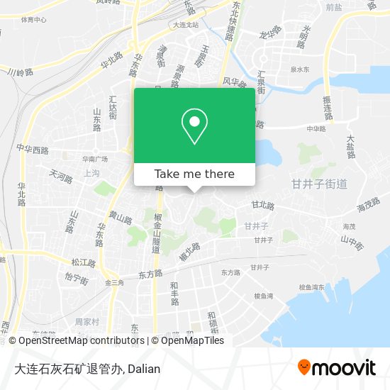 大连石灰石矿退管办 map