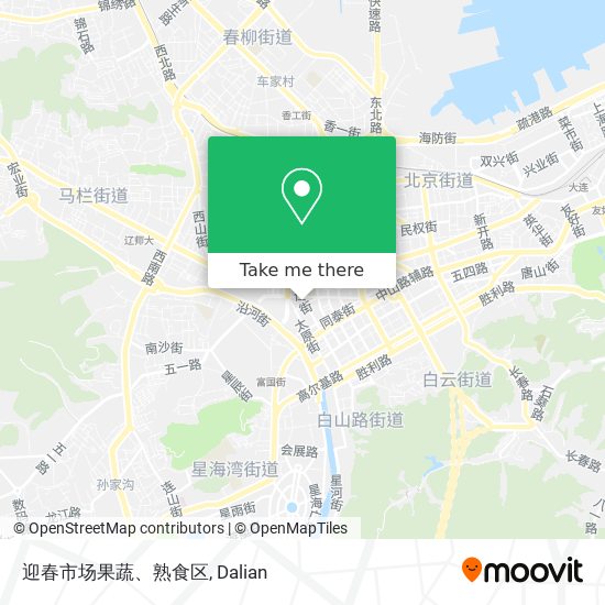 迎春市场果蔬、熟食区 map