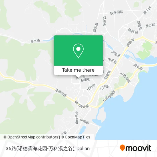 36路(诺德滨海花园-万科溪之谷) map
