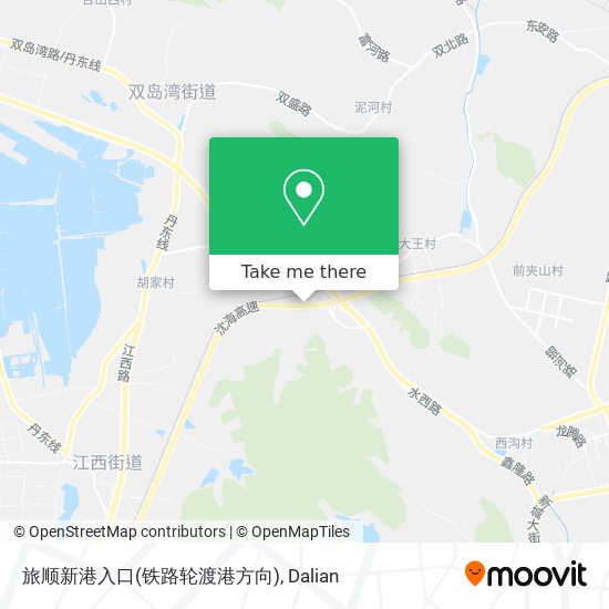 旅顺新港入口(铁路轮渡港方向) map