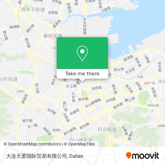 大连天爱国际贸易有限公司 map