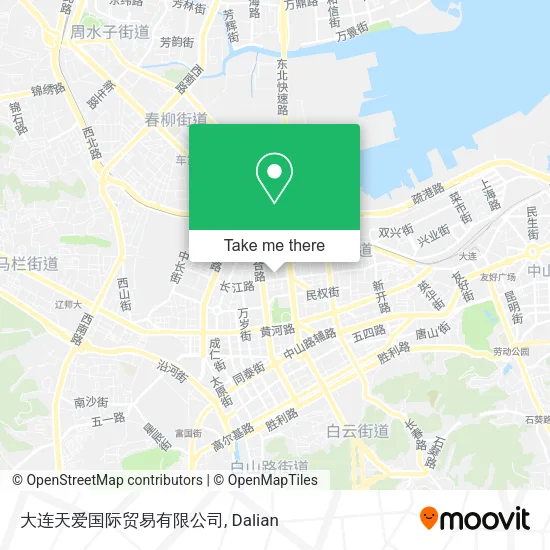 大连天爱国际贸易有限公司 map