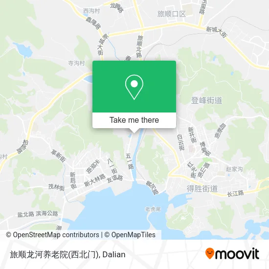 旅顺龙河养老院(西北门) map