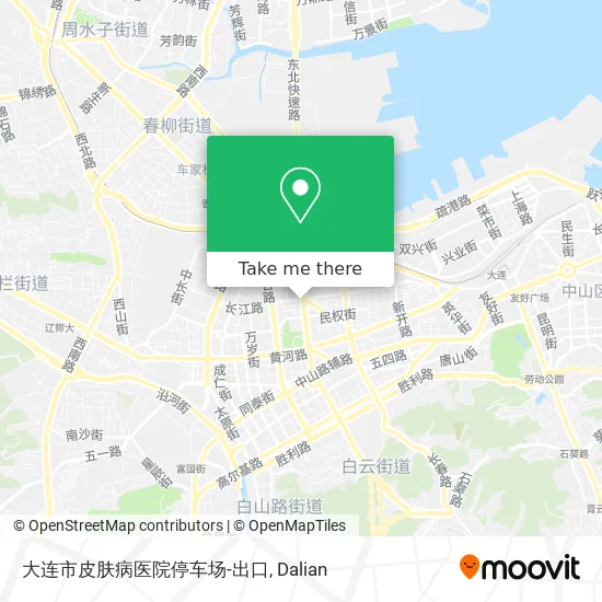 大连市皮肤病医院停车场-出口 map