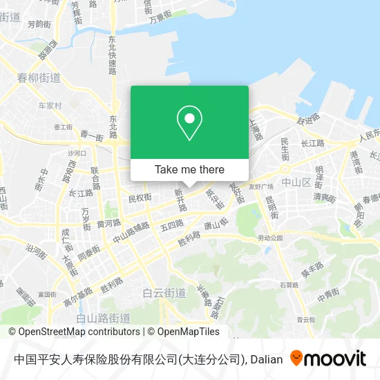 中国平安人寿保险股份有限公司(大连分公司) map