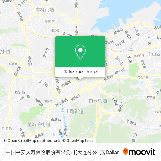 中国平安人寿保险股份有限公司(大连分公司) map