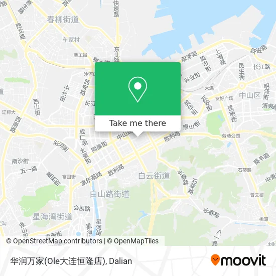 华润万家(Ole大连恒隆店) map