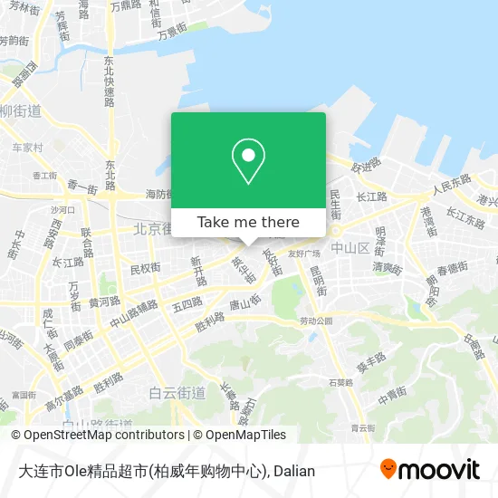 大连市Ole精品超市(柏威年购物中心) map