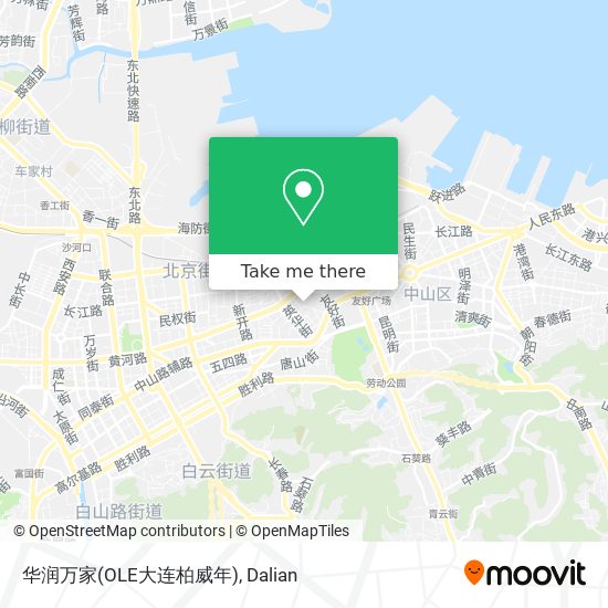 华润万家(OLE大连柏威年) map