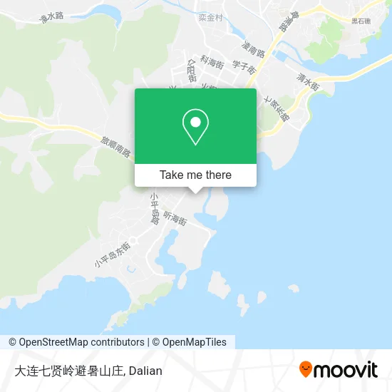 大连七贤岭避暑山庄 map