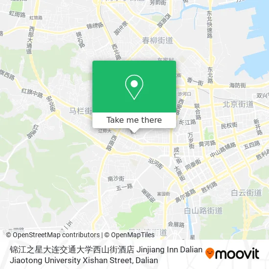 锦江之星大连交通大学西山街酒店 Jinjiang Inn Dalian Jiaotong University Xishan Street map