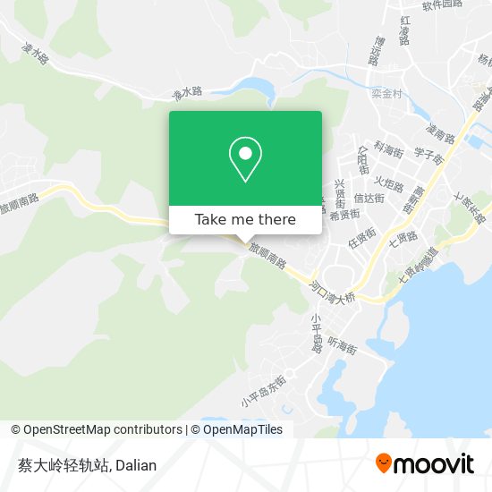 蔡大岭轻轨站 map