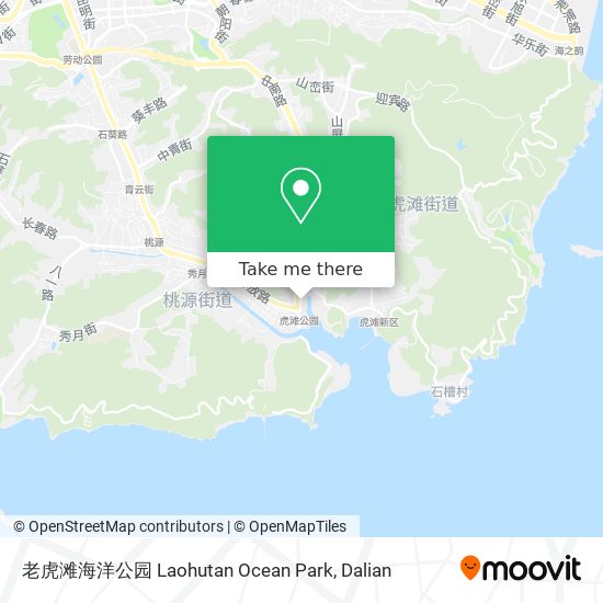 老虎滩海洋公园 Laohutan Ocean Park map