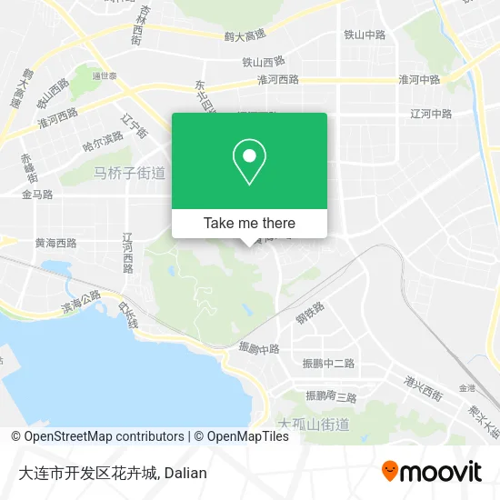 大连市开发区花卉城 map