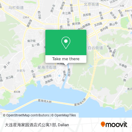 大连星海家园酒店式公寓1部 map