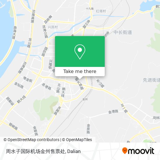 周水子国际机场金州售票处 map
