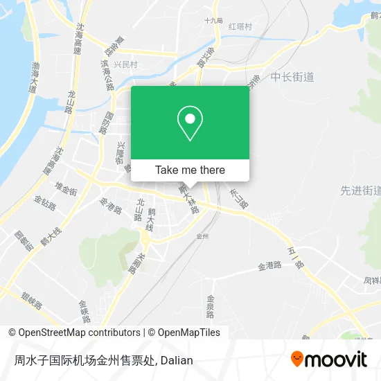 周水子国际机场金州售票处 map
