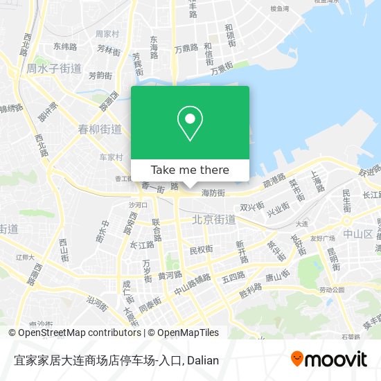 宜家家居大连商场店停车场-入口 map