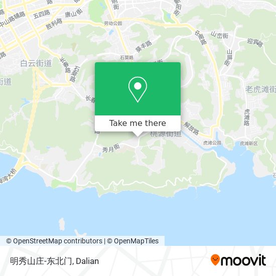 明秀山庄-东北门 map
