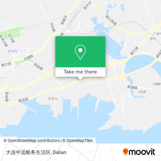 大连中远船务生活区 map