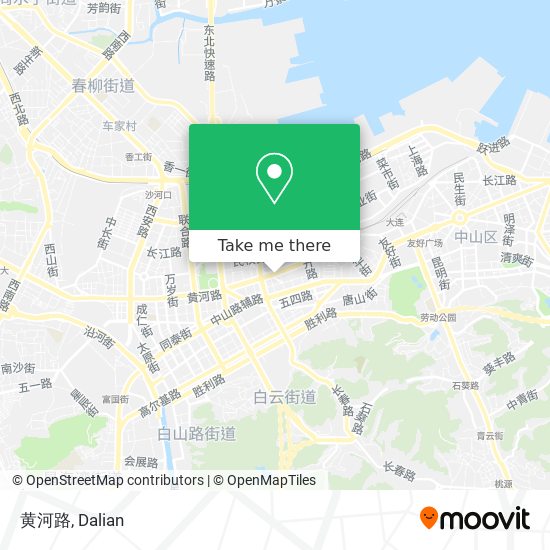 黄河路 map