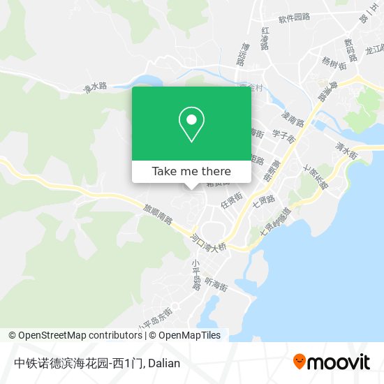 中铁诺德滨海花园-西1门 map