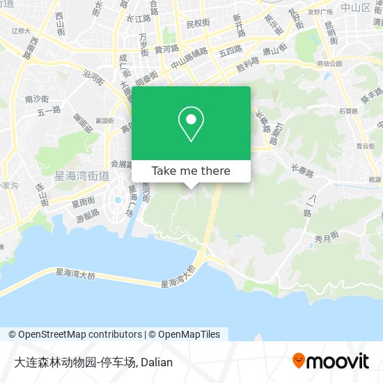 大连森林动物园-停车场 map