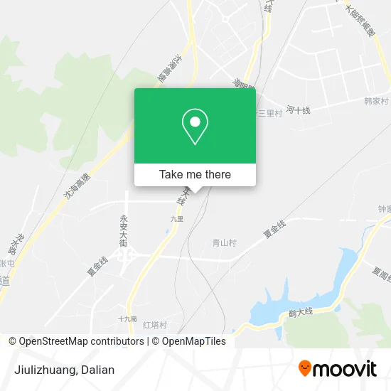 Jiulizhuang map