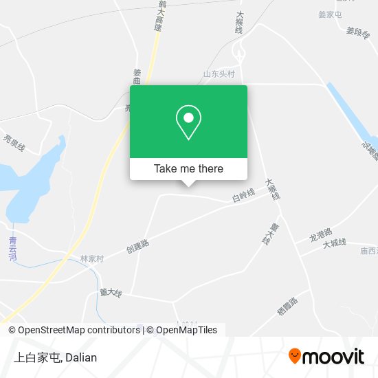 上白家屯 map