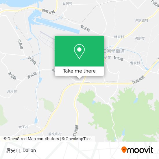 后夹山 map