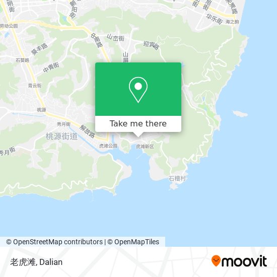 老虎滩 map