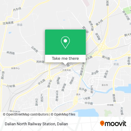 Dalian North Railway Station map