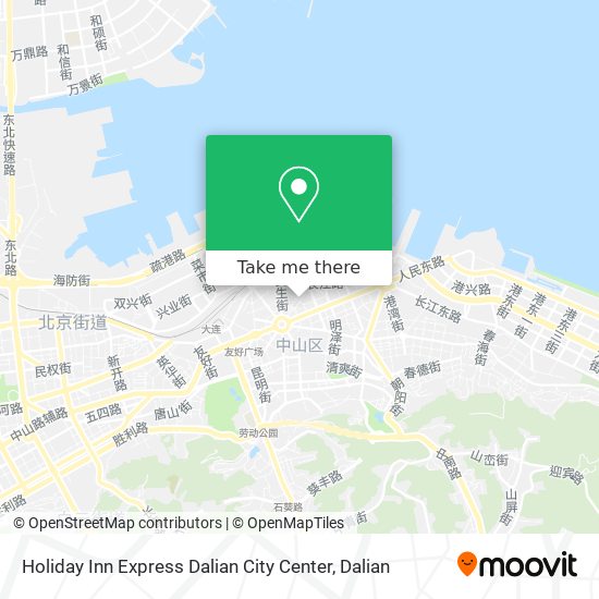 Holiday Inn Express Dalian City Center map